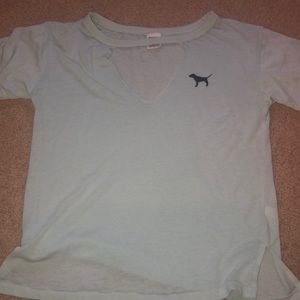 VS Pink light blue T-shirt